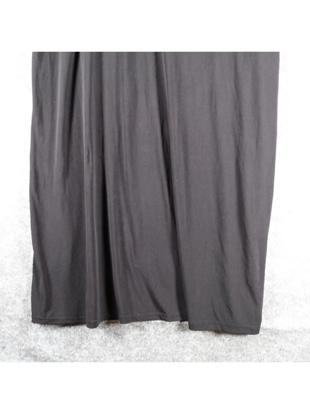 Collections ETC Maxi Skirt Womens XL R Black High-Waisted Jersey Stretch Pull On